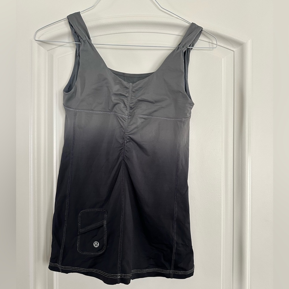 Lululemon Gray to Black Ombré Tank Top Size 4